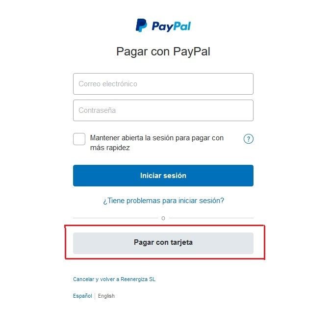 PayPal sin cuenta
